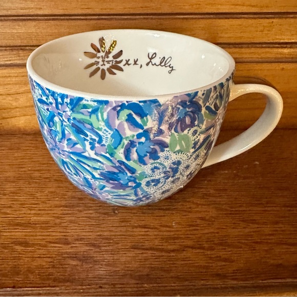 Lilly Pulitzer Tazza In Ceramica 340ml Con Manico Oro – High Manetenance, Regalo In Scatola - 3